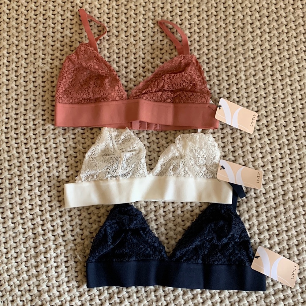 Set of 3 crochet bralettes - Lively - brand new with tags